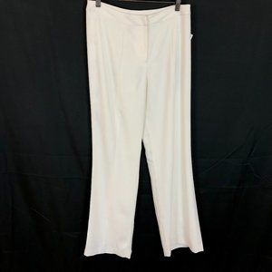 NWT Womens Size 8 8x33 Simon Chang Cream Straight Leg Trouser Dress Pants